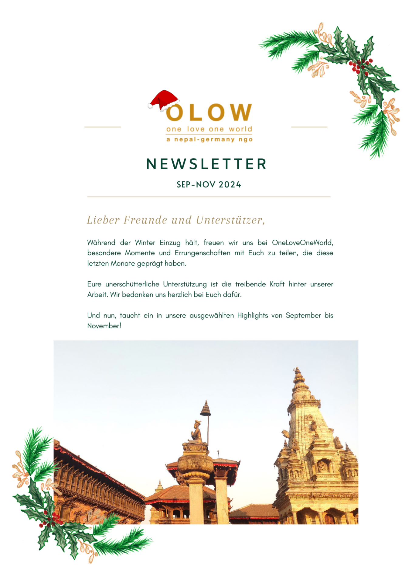 German SEP-OCT-NOV 2024 Newsletter